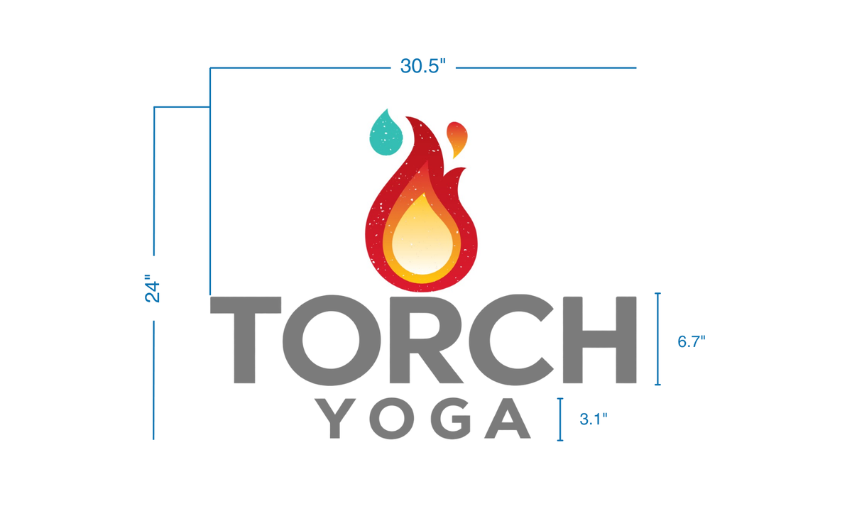 Custom Back-lit Torch Yoga 2 Signs - 50% Deposit