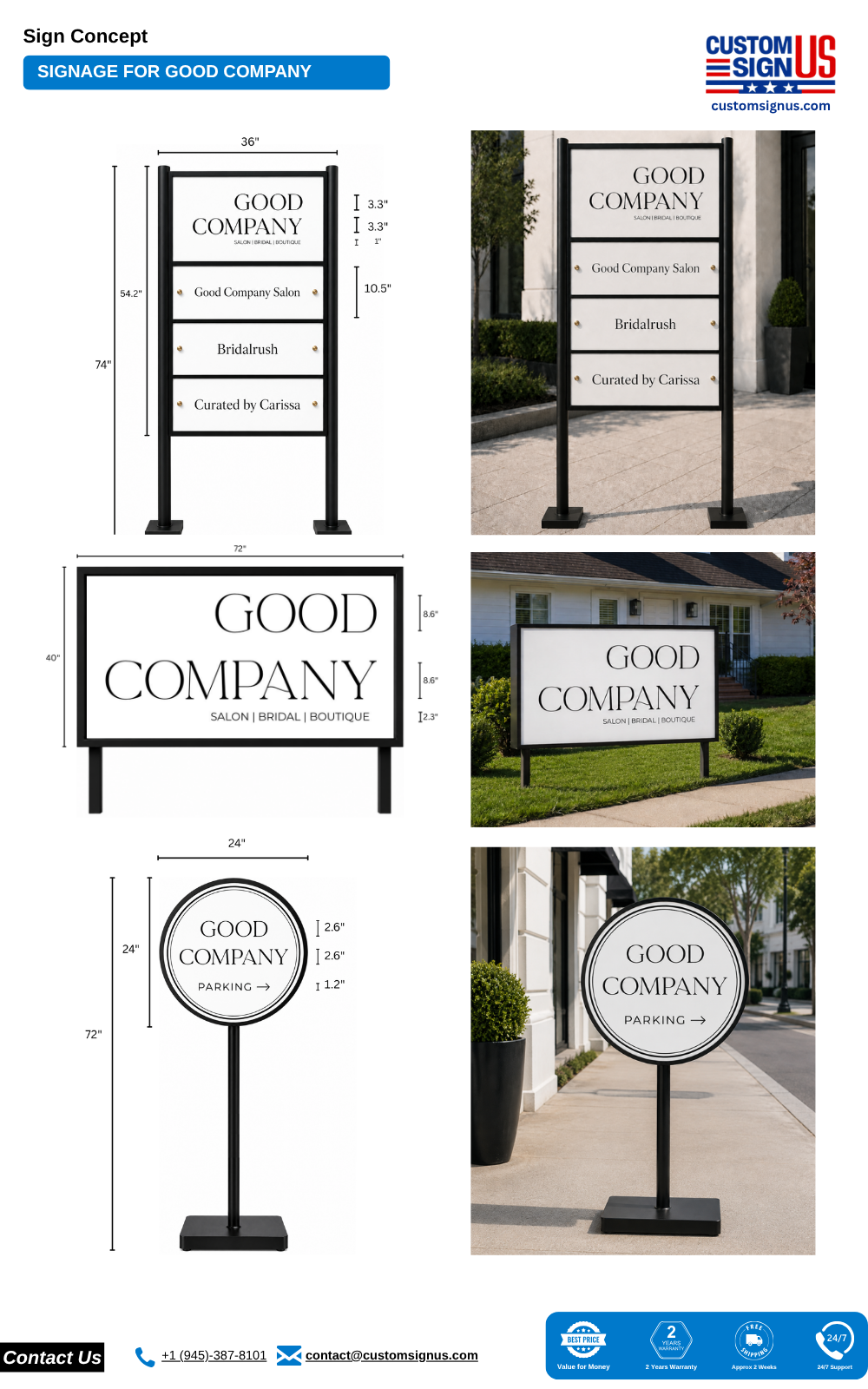 Good Company Signage Package