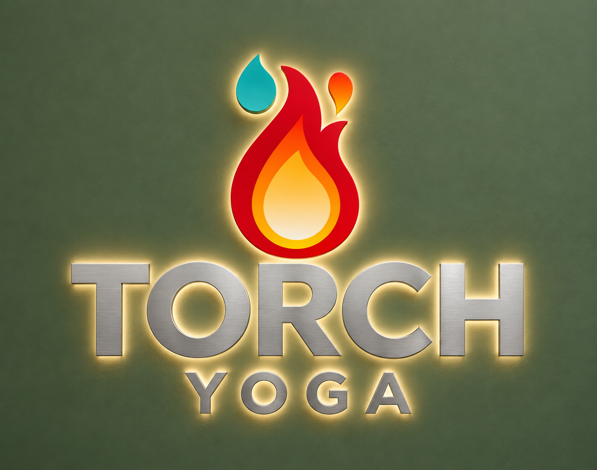 Custom Back-lit Torch Yoga 2 Signs - 50% Deposit