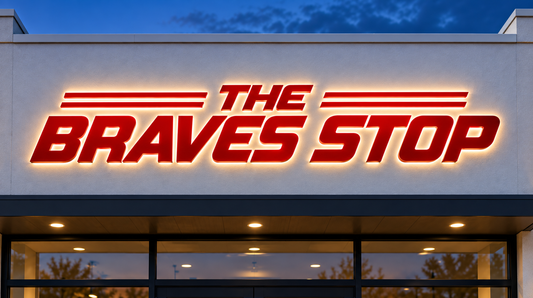 The Braves Stop Channel Letters 132" x 29.8"