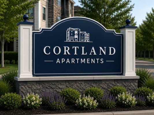 Custom Apartment Property Signage Package – Monument, Parking & Building Signs