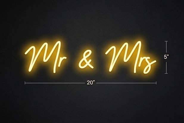 Mr & Mrs Sign for Kevin