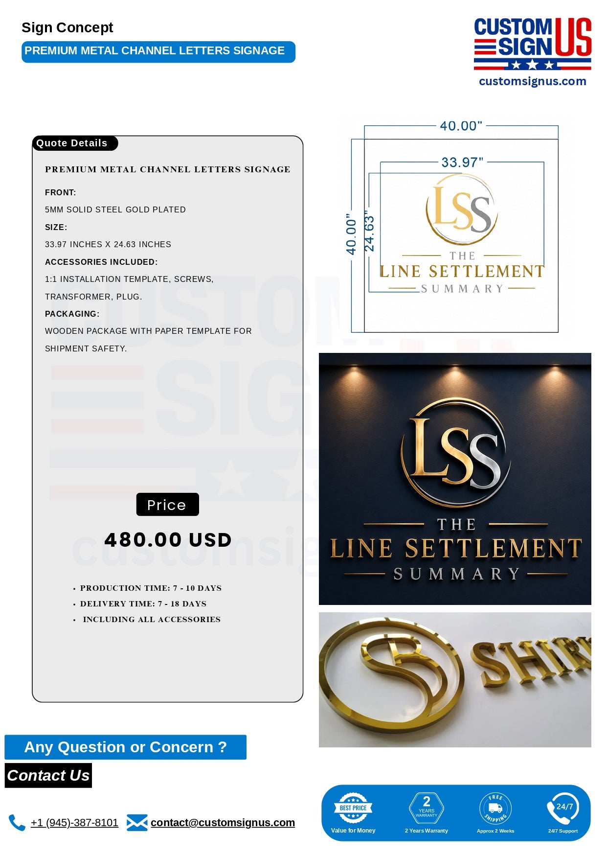 The Line Settlement Custom Sign