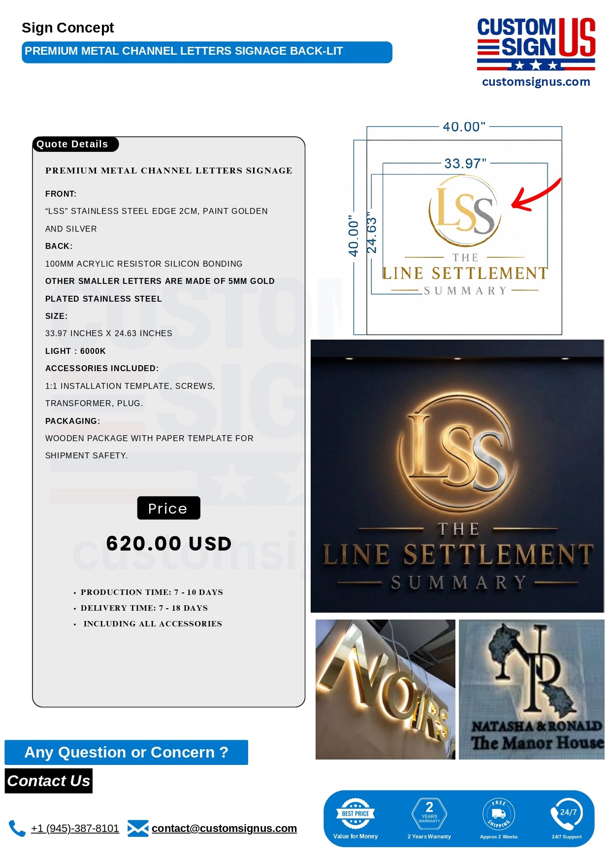 The Line Settlement Custom Sign